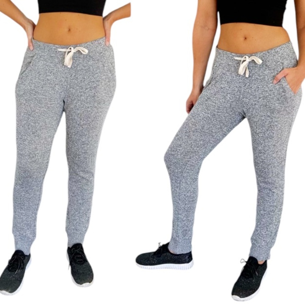 Express gray drawstring waist casual stretch jogger style sweatpants size small